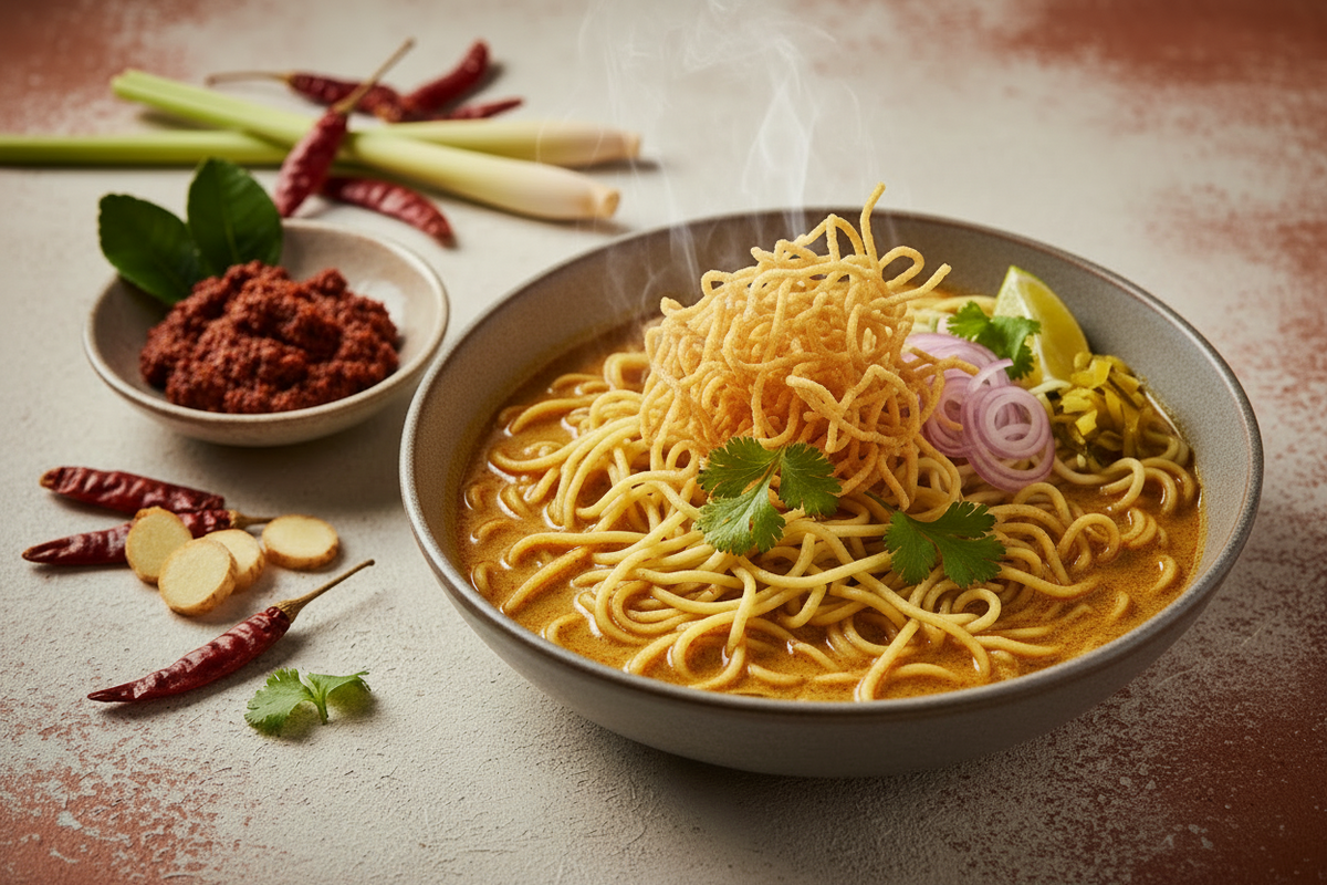 Authentic Thai Khao Soi Noodle Bowl: The Ultimate Curry Paste