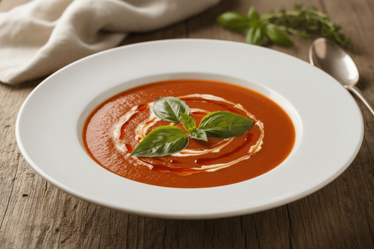 Perfect Restaurant-Style Creamy Tomato Soup