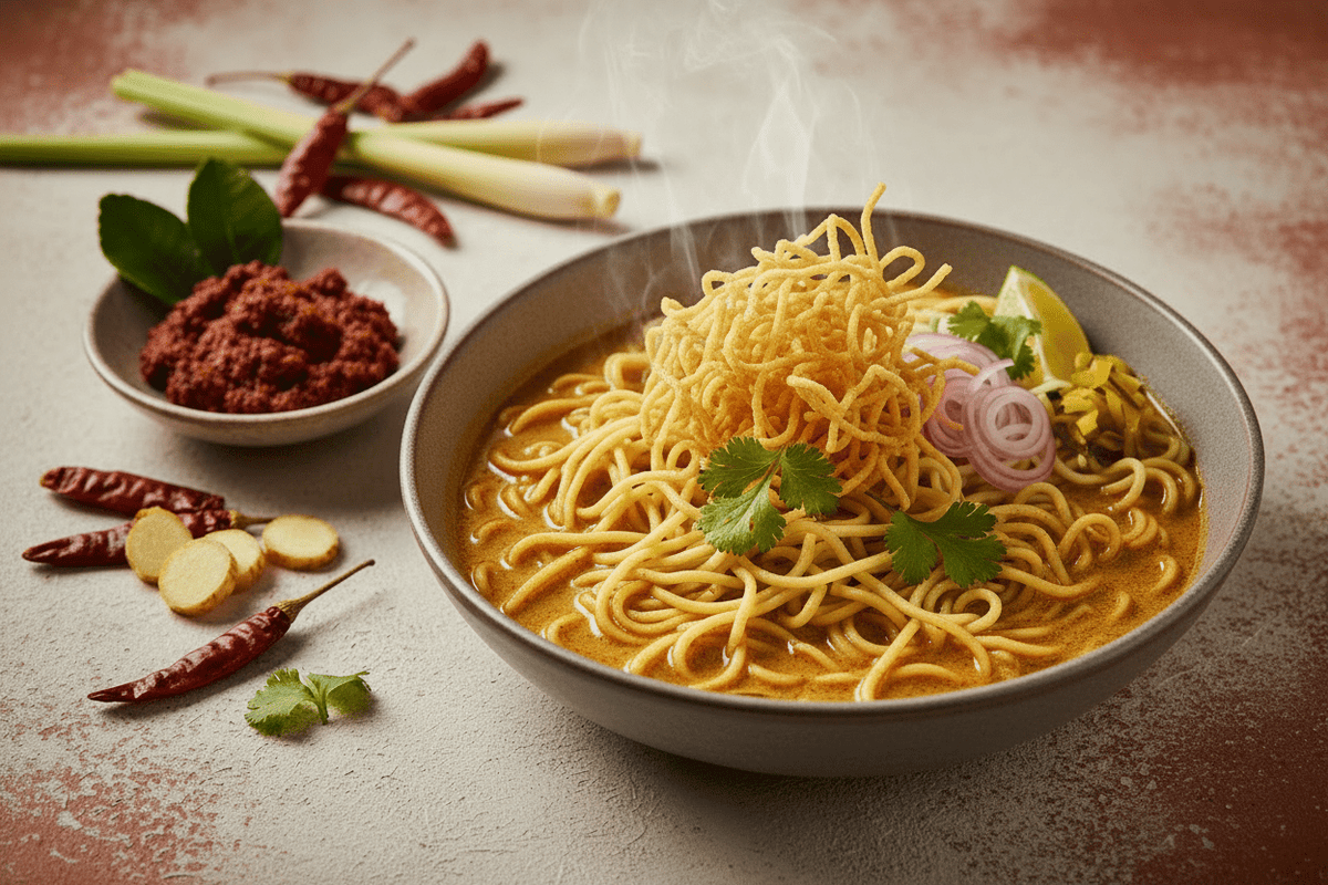 Authentic Thai Khao Soi Noodle Bowl: The Ultimate Curry Paste