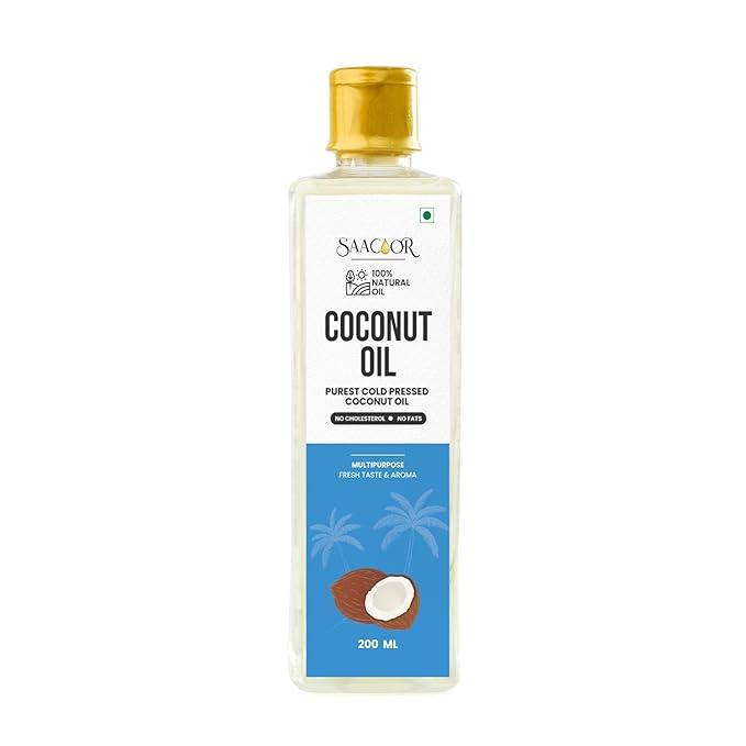 Saacoor Premium Purest Cold Pressed Coconut Oil 500ml - Saacoor