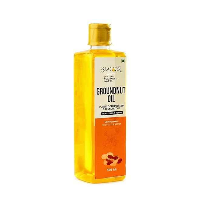 Saacoor Premium Cold Pressed Groundnut Oil 500ml - Saacoor