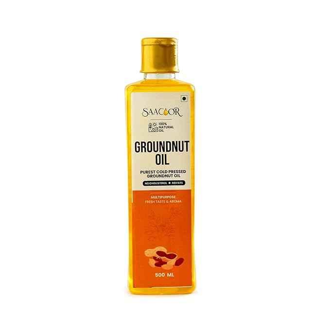 Saacoor Premium Cold Pressed Groundnut Oil 500ml - Saacoor