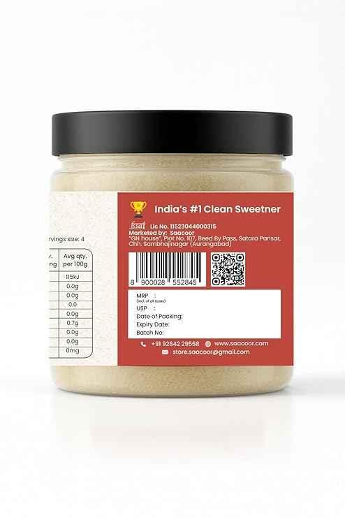 Saacoor Monk Sugar | Natural Monk Fruit Sweetener 250g - Saacoor