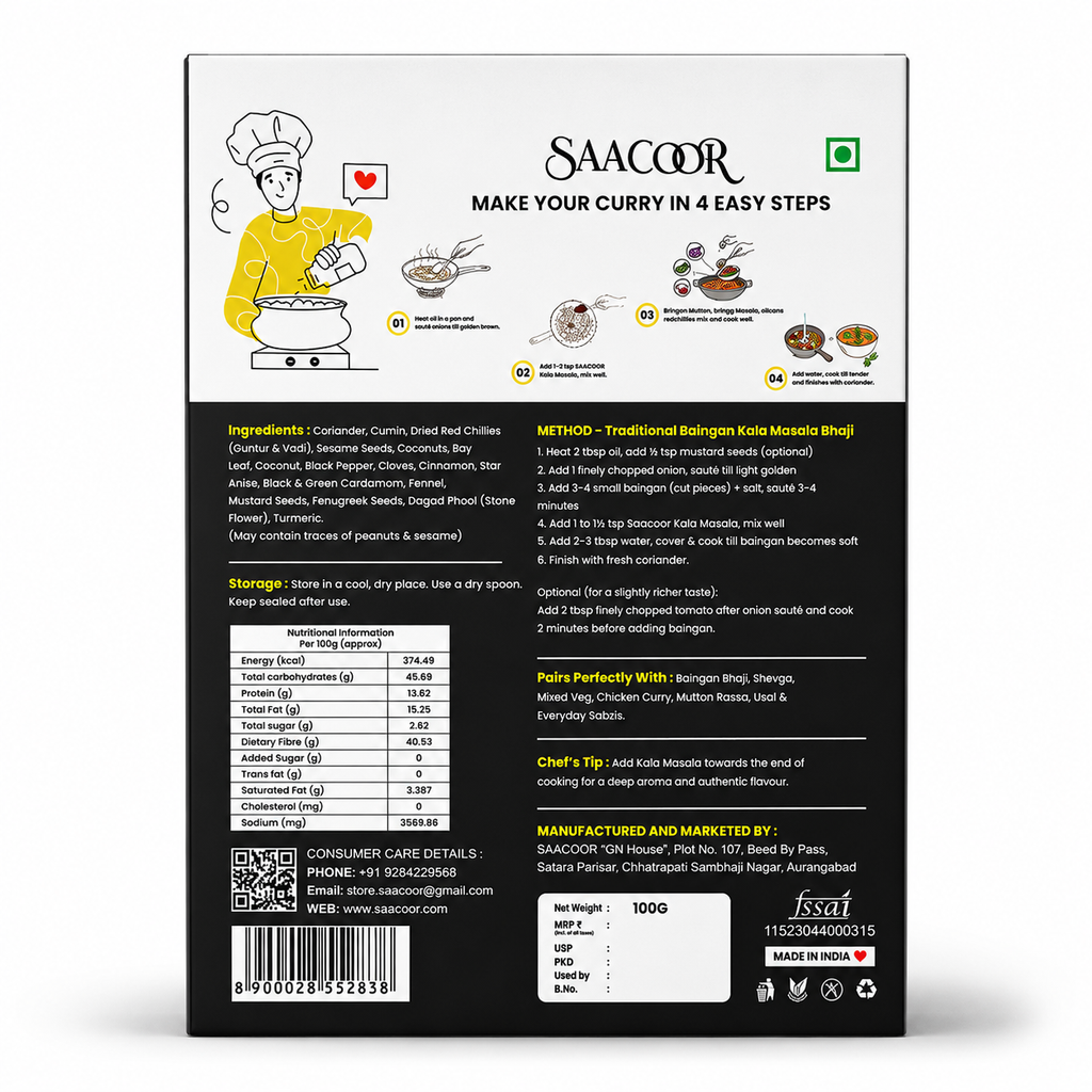 Saacoor Kala Masala Powder